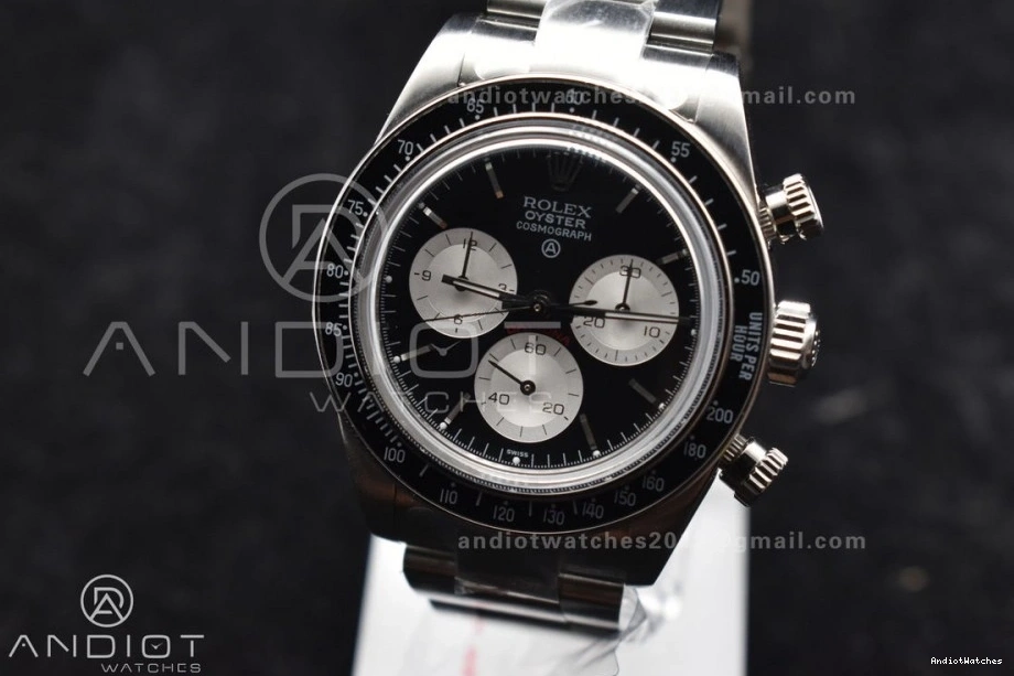 Daytona on SS Dial ADGF SS Edition 825 Black White Bracelet Best Comfortable A 1114